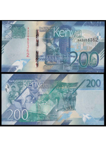 KENYA 200 Shillings 2019 Fior di Stampa